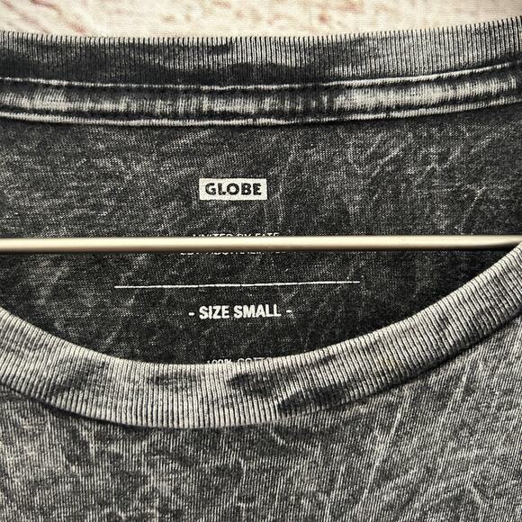 GLOBE BRAND AU Mineral Wash Skate Shirt Sz S - Picture 2 of 5